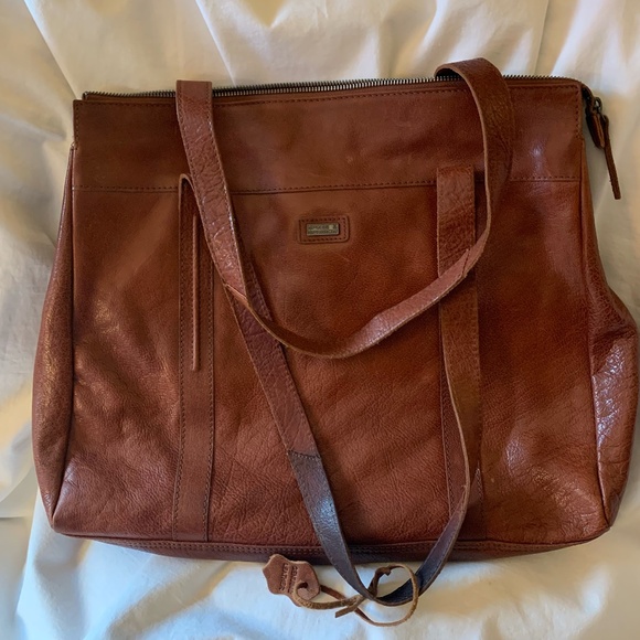 Spikes & Sparrow genuine leather laptop bag/tote - Picture 1 of 8